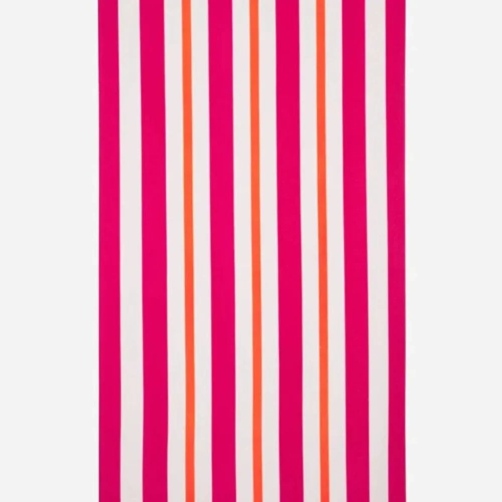 Beach Riot Beach Towel Pink Orange Stripe  30